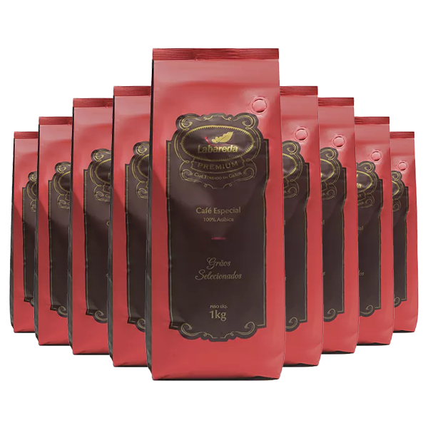KIT 10 PREMIUM EM GRÃOS TORRADO 1KG
