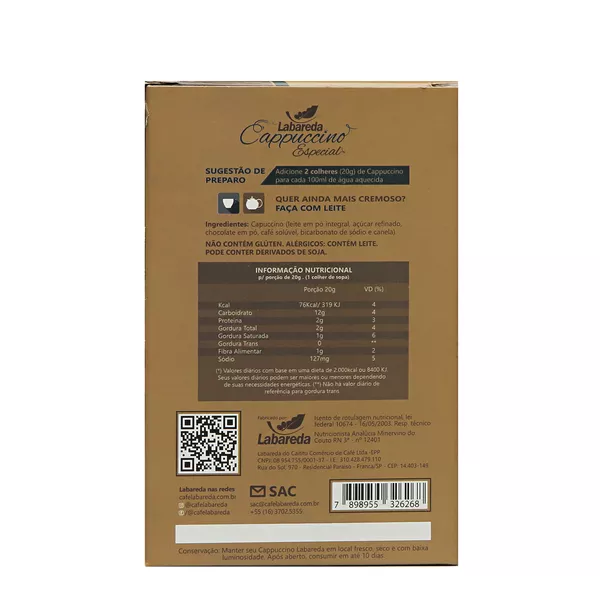 CAPPUCCINO LABAREDA 1KG